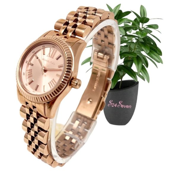 NWT MICHAEL KORS Lexington Petite Gold Dial MK3875 Watch